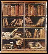 CRESPI, Giuseppe Maria Bookshelves dfg France oil painting reproduction